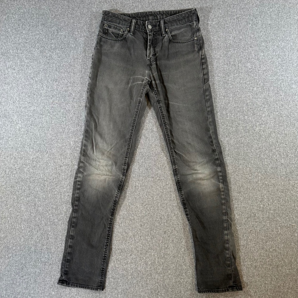 Levis‎ 511 Slim Fit Jeans Mens 29x32 Faded Black Denim Pants Cotton Blend